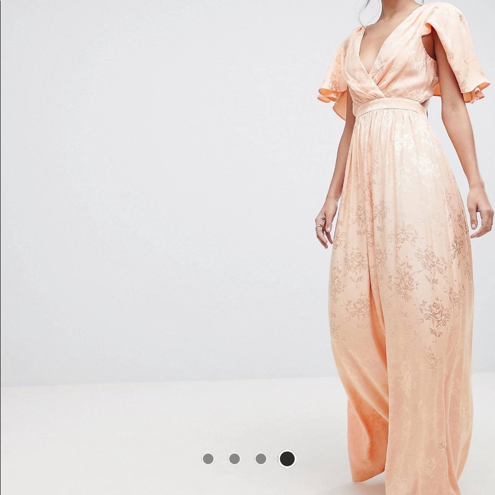 ASOS DESIGN Soft Jacquard Maxi Dress
